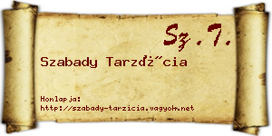 Szabady Tarzícia névjegykártya